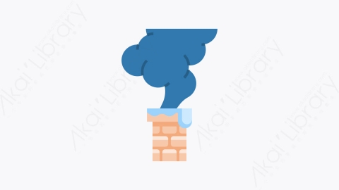 图片素材-017-烟囱顶部chimney_top扁平卡通冬季元素图标