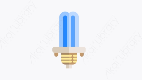 图片素材-017-荧光灯fluorescentlight扁平卡通家具和家用元素图标