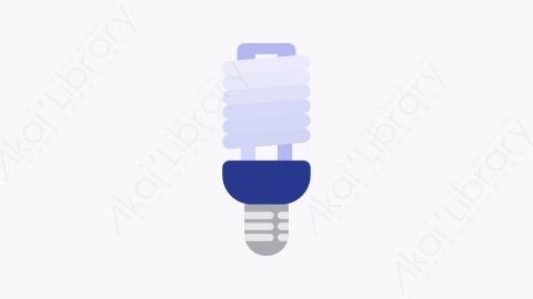 图片素材-017-灯泡lamp扁平卡通家用电器元素图标