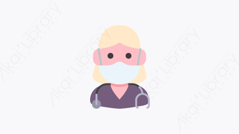 图片素材-017-医生medical_doctor扁平卡通Covid头像元素图标