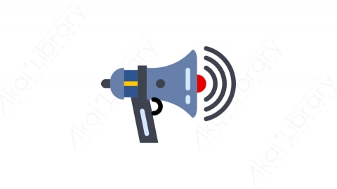 图片素材-017扩音器_megaphone音乐工作室道具元素图标