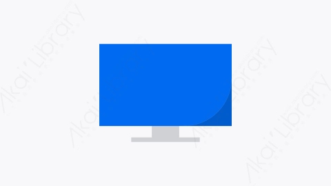 图片素材-017-监视器monitor扁平卡通技术元素图标