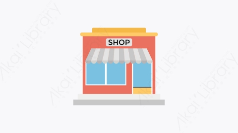 图片素材-017-车间shop扁平卡通城市地图元素图标