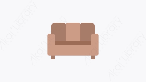 图片素材-017-沙发sofa扁平卡通家具图标