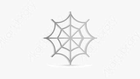 图片素材-017-蜘蛛网spider_web卡通万圣节元素图标