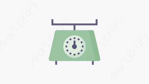 图片素材-017-磅秤weighing_scale扁平卡通面包店元素图标