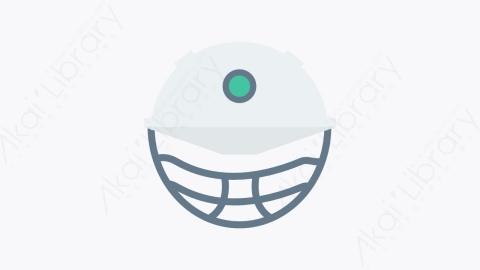 图片素材-0175-头盔helmet卡通扁平体育与健身元素图标