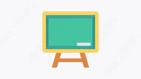 图片素材-0178-黑板blackboard卡通扁平学校与教育元素图标