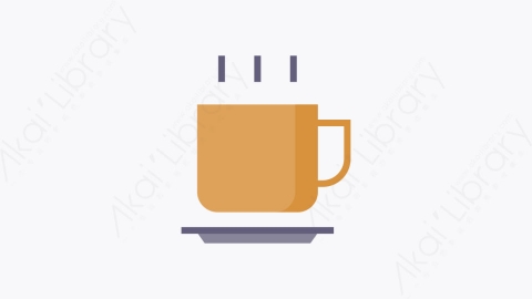 图片素材-018-咖啡coffee扁平卡通面包店元素图标