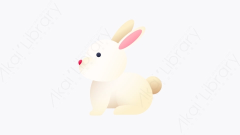 图片素材-018-复活节兔子easter_bunny扁平卡通复活节元素图标