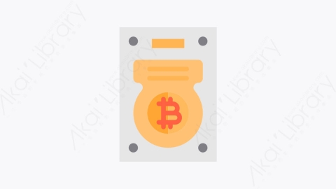 图片素材-018-硬盘harddisk扁平卡通金融财经比特币元素图标