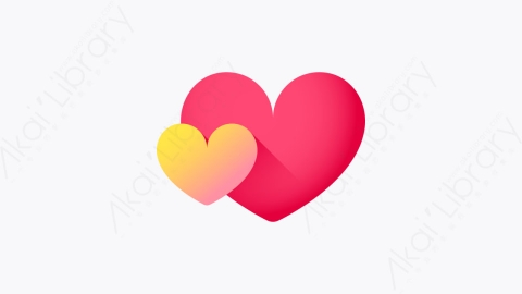 图片素材-018-心脏heart扁平卡通表情符号元素图标