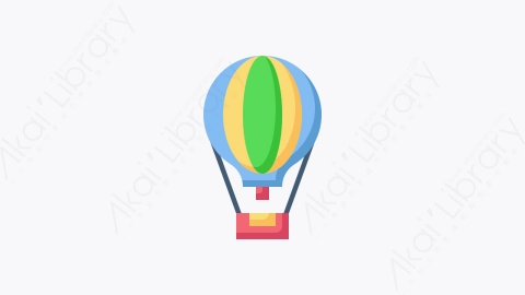 图片素材-018-热气球hot_air_balloon扁平卡通交通图标