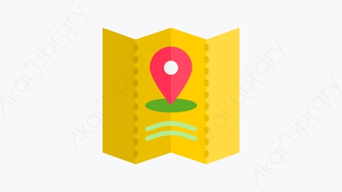 图片素材-018-位置location扁平卡通导航元素图标