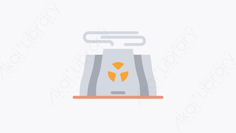 图片素材-018-核能nuclear扁平卡通生态元素图标