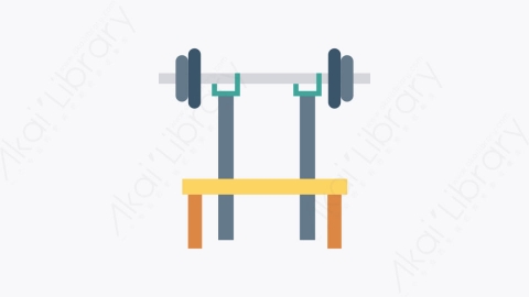 图片素材-0180-哑铃-5dumbbell卡通扁平体育与健身元素图标