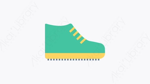 图片素材-0185-运动鞋shoes卡通扁平体育与健身元素图标