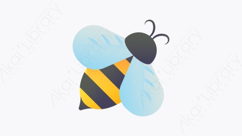 图片素材-019-蜜蜂bee扁平卡通秋天的元素图标