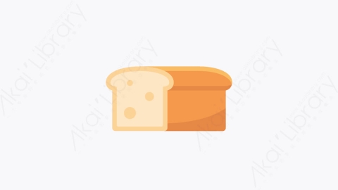 图片素材-019-面包bread扁平卡通早餐图标