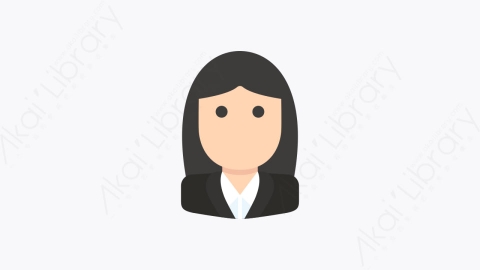 图片素材-019-女商人businesswoman扁平卡通人物头像元素图标