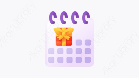 图片素材-019-日历calendar扁平卡通生日元素图标