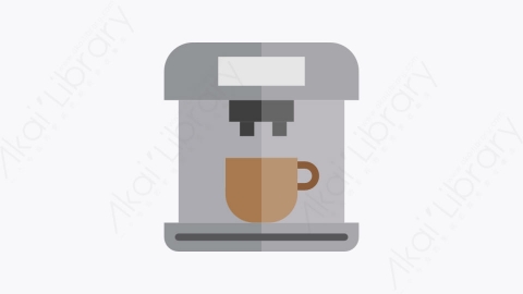 图片素材-019-咖啡机-2coffeemachine扁平卡通咖啡元素图标