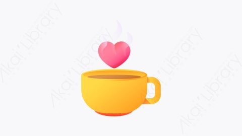 图片素材-019-杯子cup扁平卡通情人节元素图标