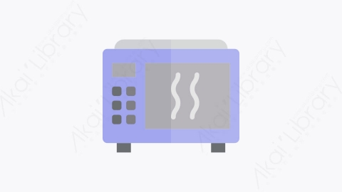 图片素材-019-微波炉microwave扁平卡通家用电器元素图标