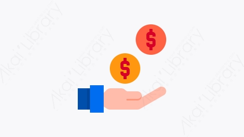 图片素材-019-货币money扁平卡通金融付款元素图标
