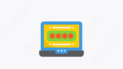 图片素材-019-密码password扁平卡通网络安全元素图标