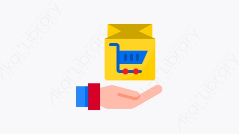 图片素材-019-购物袋shopping_bag扁平卡通电子商务和购物元素图标