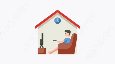 图片素材-019-呆在家里stay_at_home扁平卡通冠状病毒隔离防护元素图标