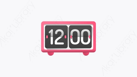 图片素材-019-表时钟table-clock扁平卡通文具元素图标