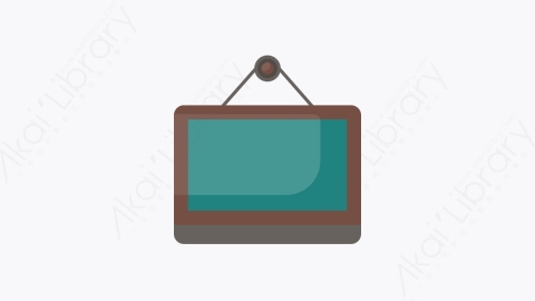 图片素材-020-黑板blackboard扁平卡通教育元素图标