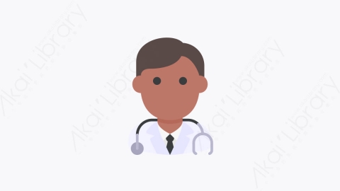 图片素材-020-医生doctor扁平卡通人物头像元素图标