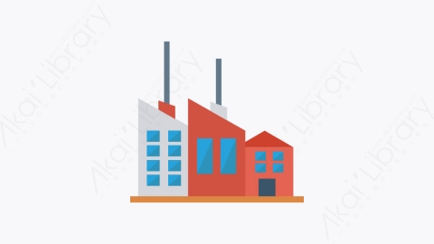 图片素材-020-工厂-6factory扁平卡通城市建筑图标元素