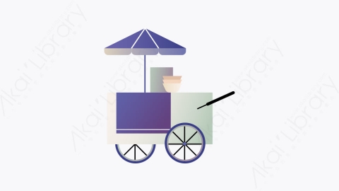 图片素材-020-食品车food_cart扁平卡通泰国食品图标
