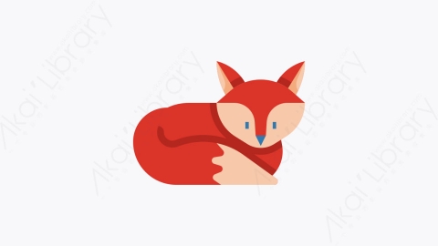 图片素材-020-福克斯fox扁平卡通冬季元素图标