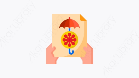 图片素材-020-保险insurance扁平卡通冠状病毒元素图标