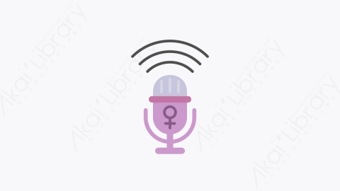 图片素材-020-麦克风microphone扁平卡通妇女节元素图标