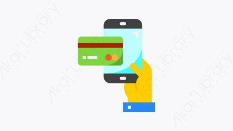 图片素材-020-手机mobile扁平卡通在线购物元素图标
