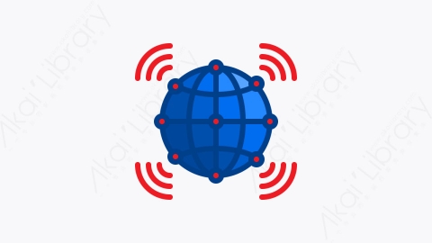 图片素材-020-网络network扁平卡通物联网元素图标