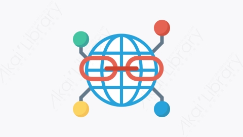 图片素材-020-网络network扁平卡通SEO和市场营销图标元素
