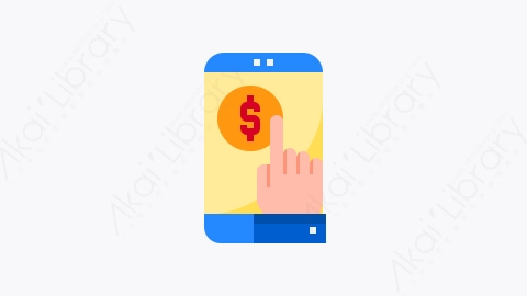 图片素材-020-每次点击支付pay_per_click扁平卡通金融付款元素图标