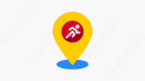 图片素材-020-运行-1running扁平卡通体育运行元素图标
