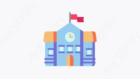 图片素材-020-学校school扁平卡通回到学校元素图标