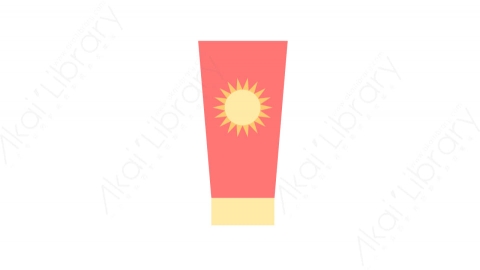 图片素材-020防晒霜_sunblock夏季沙滩道具元素图标