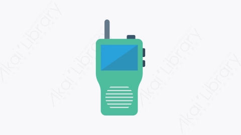 图片素材-0209-对讲机walkietalkie卡通扁平通信沟通元素图标