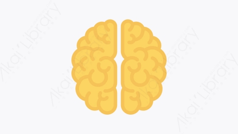 图片素材-021-大脑brain扁平卡通学校教育图标元素