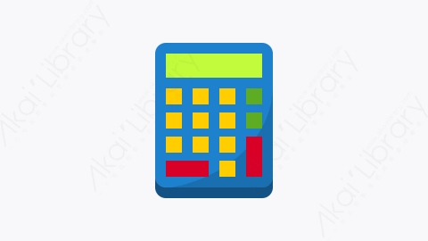 图片素材-021-计算器calculator扁平卡通商务业务启动元素图标